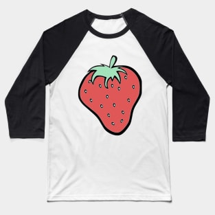 Pop Art Strawberry Baseball T-Shirt